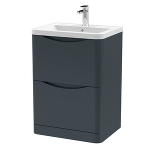 Luna 600mm Floor Standing 2-Drawer Vanity