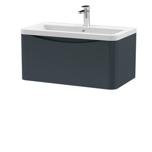 Luna 800mm Wall Hung 1-Drawer Vanity