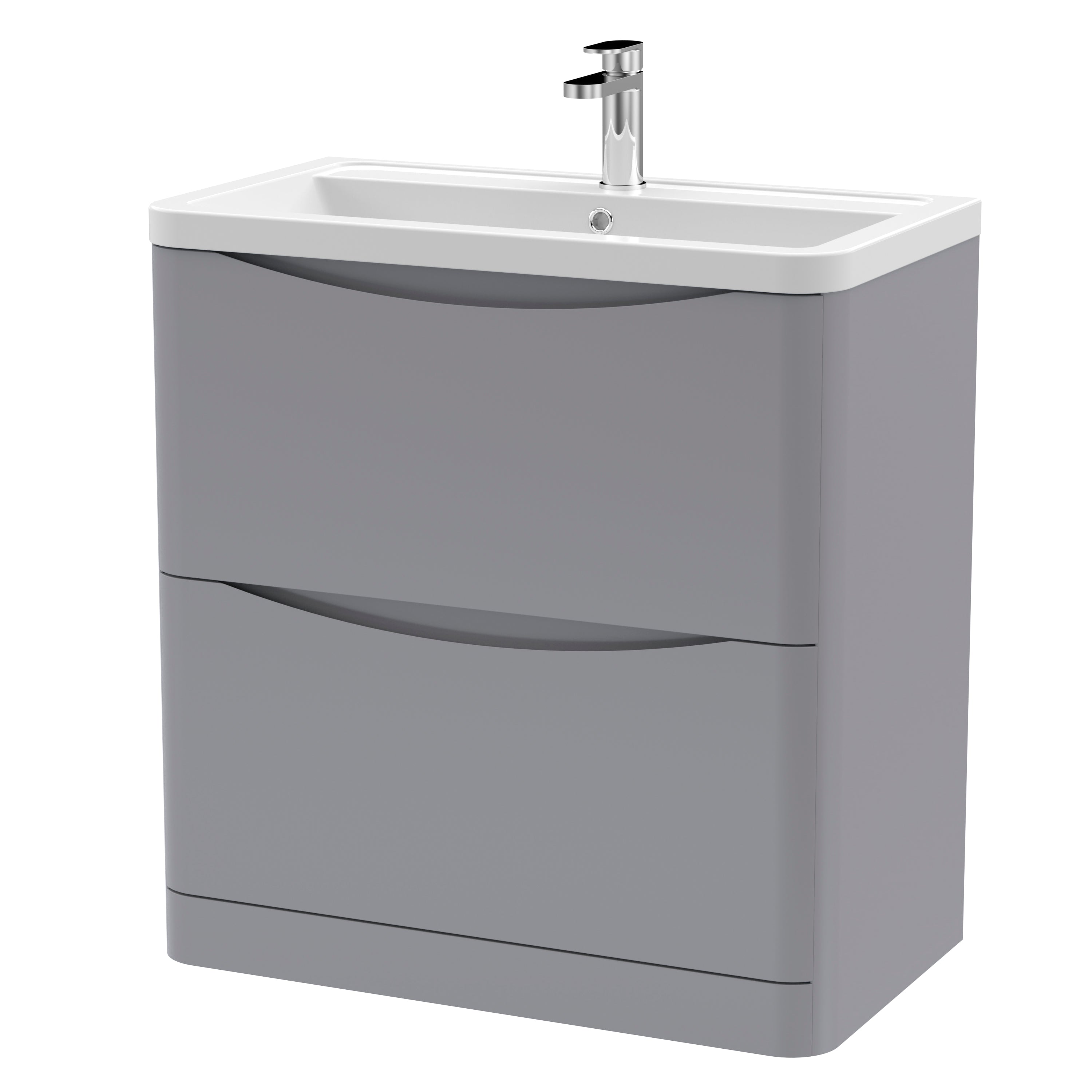 Luna 800mm Floor Standing 2-Drawer Vanity