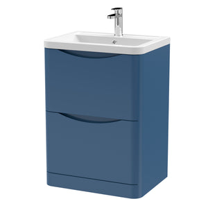 Luna 600mm Floor Standing 2-Drawer Vanity