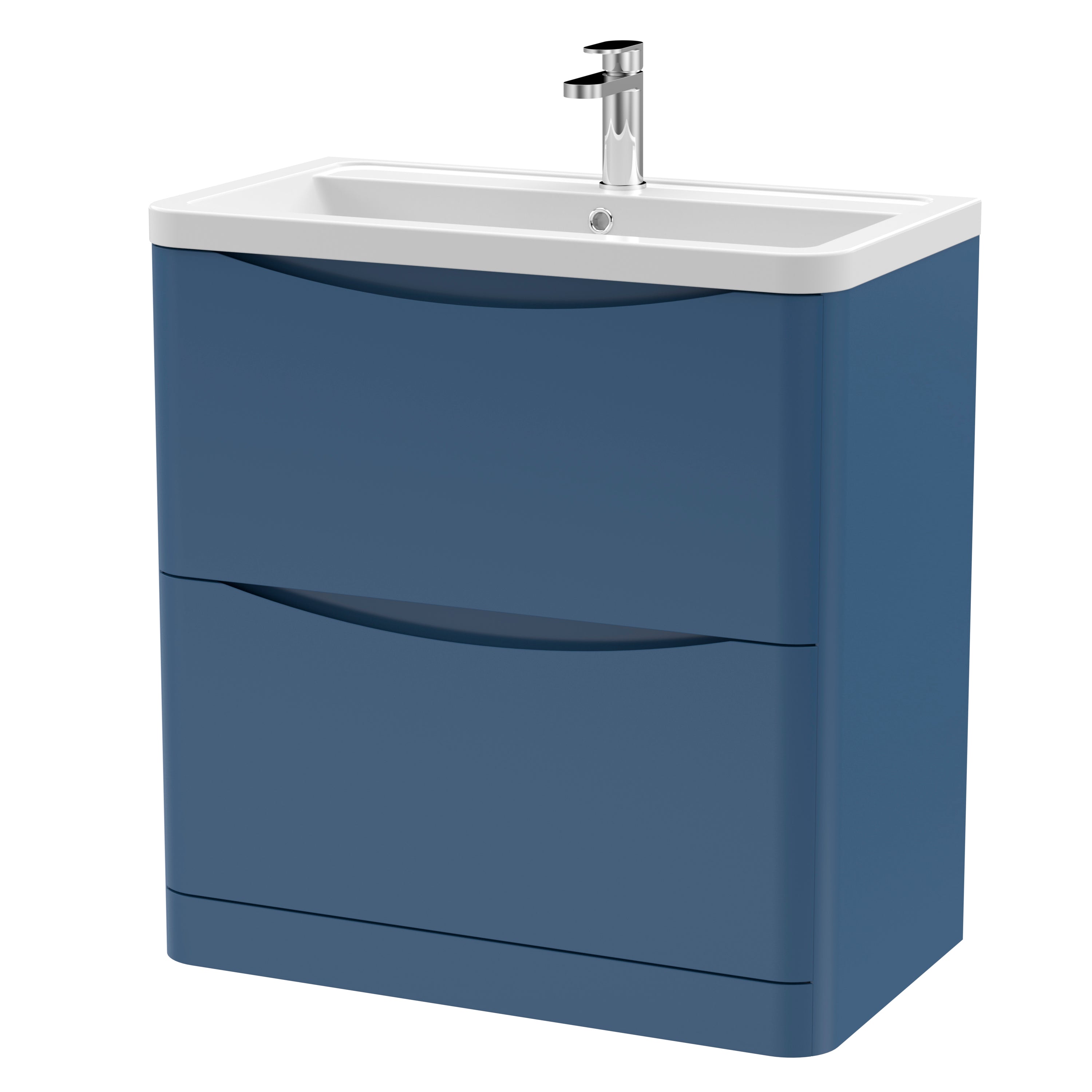 Luna 800mm Floor Standing 2-Drawer Vanity