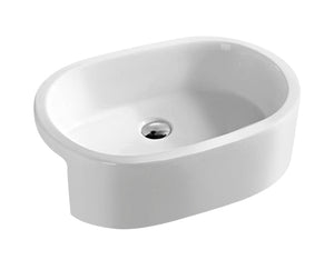 Round Semi-Recessed Basin 560 x 400 x 185mm