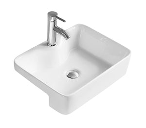 Rectangular Semi-Recessed Basin 480 x 370 x 130mm