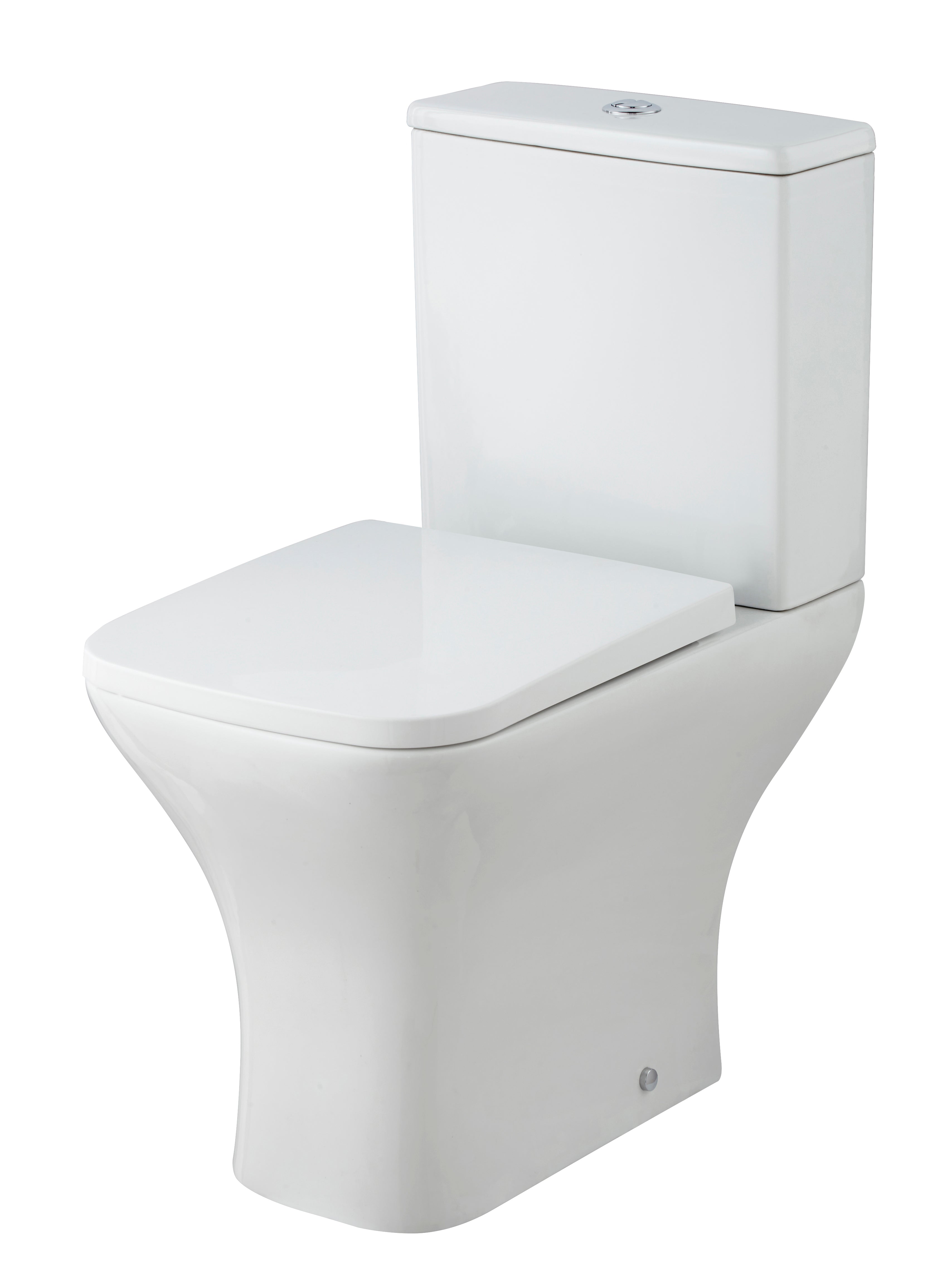 Square Rimless Close Coupled  Pan