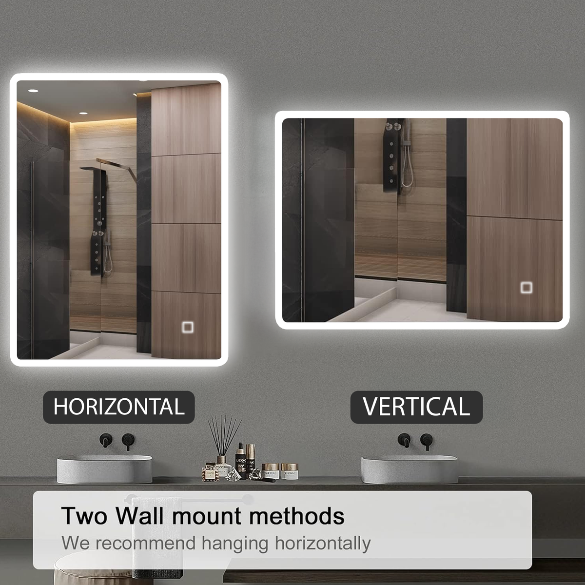 Arko 500x700mm LED Bathroom Mirror with Bluetooth Wall Mounted – Illum ...