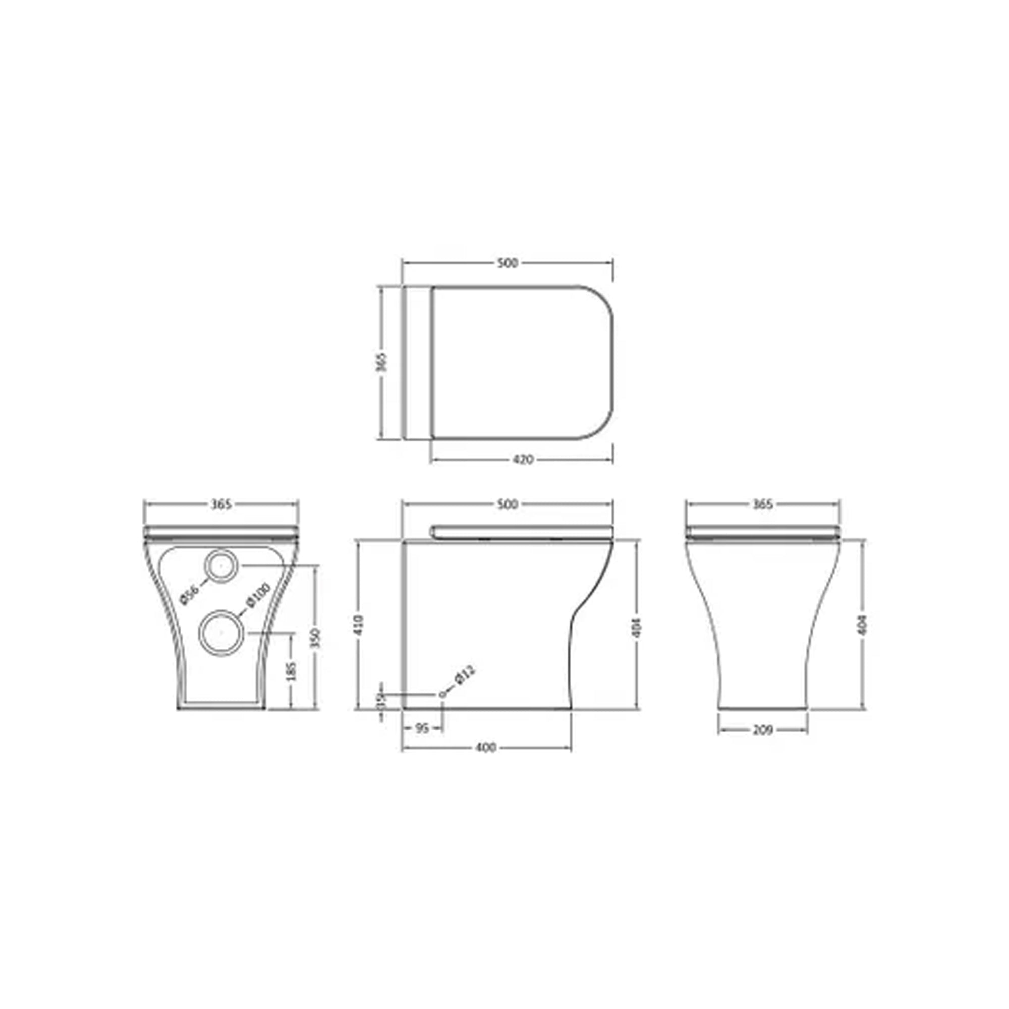 Arko Tana 1100mm Bathroom Vanity Unit Set Basin Sink Toilet WC Right Hand Furniture Storage - Grey