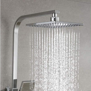 Modern Square Thermostatic Shower – Chrome